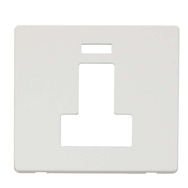 Scolmore SCP252MW - Switched Connection Unit With Neon Cover Plate - Metal White Definity Scolmore - Sparks Warehouse