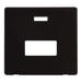 Scolmore SCP253MB - Connection Unit With Neon Cover Plate - Matt Black Definity Scolmore - Sparks Warehouse