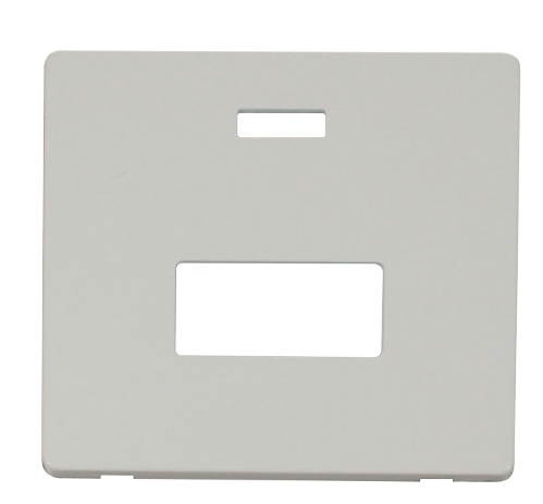 Scolmore SCP253PW - Connection Unit With Neon Cover Plate - White Definity Scolmore - Sparks Warehouse