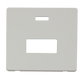 Scolmore SCP253PW - Connection Unit With Neon Cover Plate - White Definity Scolmore - Sparks Warehouse