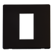 Scolmore SCP310MB - 1 Gang Plate Single Media Module Cover Plate - Matt Black Definity Scolmore - Sparks Warehouse