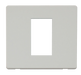 Scolmore SCP310PW - 1 Gang Plate Single Media Module Cover Plate - White Definity Scolmore - Sparks Warehouse