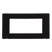 Scolmore SCP312MB - 2 Gang Plate Quad Media Module Cover Plate - Matt Black Definity Scolmore - Sparks Warehouse