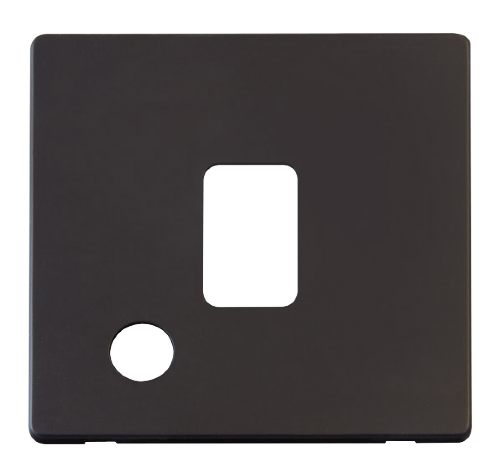 Scolmore SCP322BK - 20A DP Switch With Flex Outlet Cover Plate - Black Definity Scolmore - Sparks Warehouse