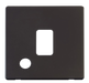 Scolmore SCP322BK - 20A DP Switch With Flex Outlet Cover Plate - Black Definity Scolmore - Sparks Warehouse