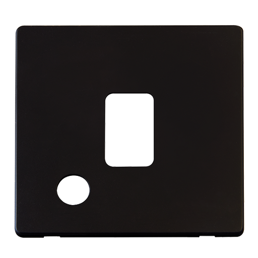Scolmore SCP322MB - 20A DP Switch With Flex Outlet Cover Plate - Matt Black Definity Scolmore - Sparks Warehouse