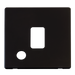 Scolmore SCP322MB - 20A DP Switch With Flex Outlet Cover Plate - Matt Black Definity Scolmore - Sparks Warehouse