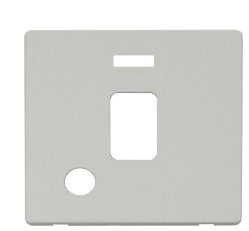 Scolmore SCP322PW - 20A DP Switch With Flex Outlet Cover Plate - White Definity Scolmore - Sparks Warehouse