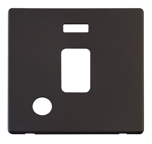 Scolmore SCP323BK - 20A DP Switch With Flex Outlet + Neon Cover Plate - Black Definity Scolmore - Sparks Warehouse