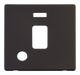 Scolmore SCP323BK - 20A DP Switch With Flex Outlet + Neon Cover Plate - Black Definity Scolmore - Sparks Warehouse