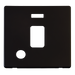 Scolmore SCP323MB - 20A DP Switch With Flex Outlet + Neon Cover Plate - Matt Black Definity Scolmore - Sparks Warehouse