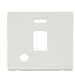 Scolmore SCP323MW - 20A DP Switch With Flex Outlet + Neon Cover Plate - Metal White Definity Scolmore - Sparks Warehouse