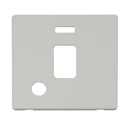 Scolmore SCP323PW - 20A DP Switch With Flex Outlet +Neon Cover Plate - White Definity Scolmore - Sparks Warehouse