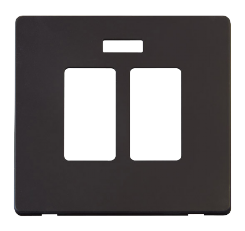 Scolmore SCP324BK - 20A Sink Bath Switch With Neon Cover Plate - Black Definity Scolmore - Sparks Warehouse