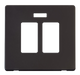 Scolmore SCP324BK - 20A Sink Bath Switch With Neon Cover Plate - Black Definity Scolmore - Sparks Warehouse