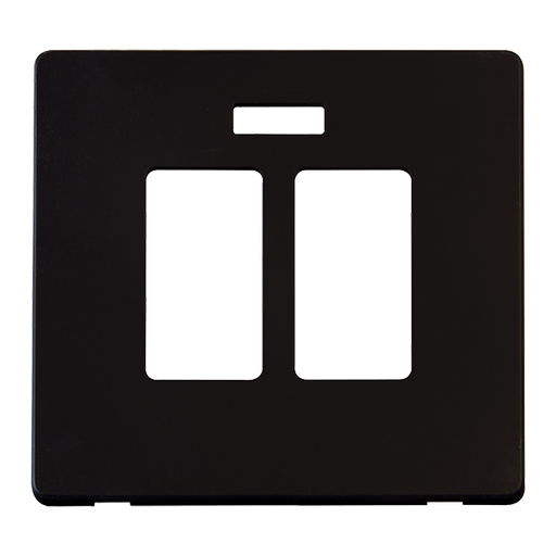 Scolmore SCP324MB - 20A Sink Bath Switch With Neon Cover Plate - Matt Black Definity Scolmore - Sparks Warehouse
