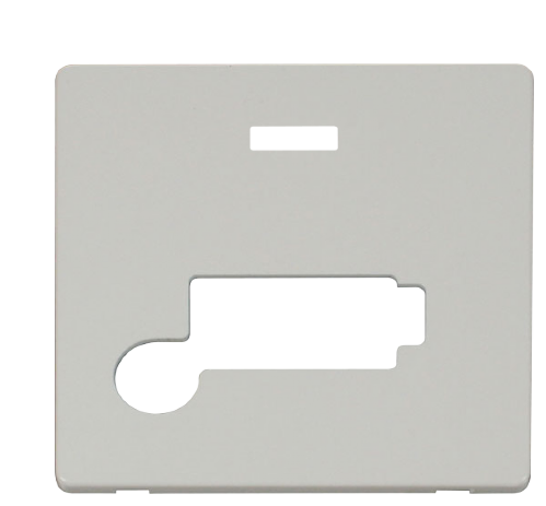 Scolmore SCP350PW - Connection Unit With Flex Outlet (Lockable) Cover Plate - White Definity Scolmore - Sparks Warehouse