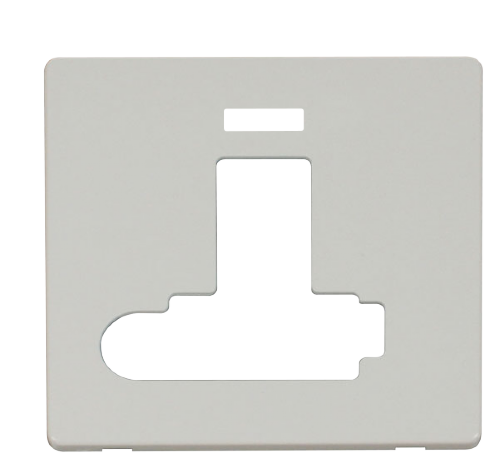 Scolmore SCP351PW - Switched Conn. Unit With Flex Outlet (Lockable) Cover Plate - White Definity Scolmore - Sparks Warehouse