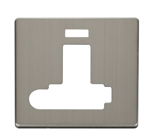 Scolmore SCP352SS - Switched Conn. Unit With F/O & Neon (Lockable) Cover Plate - St. Steel Definity Scolmore - Sparks Warehouse