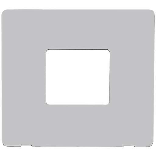 Scolmore SCP402MW - 1 Gang Twin Aperture Cover Plate - Metal White Definity Scolmore - Sparks Warehouse