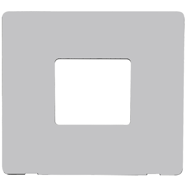 Scolmore SCP402MW - 1 Gang Twin Aperture Cover Plate - Metal White Definity Scolmore - Sparks Warehouse