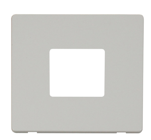 Scolmore SCP402PW - 1 Gang Twin Aperture Cover Plate - White Definity Scolmore - Sparks Warehouse