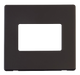 Scolmore SCP403BK - 1 Gang Triple Aperture Cover Plate - Black Definity Scolmore - Sparks Warehouse