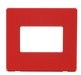 Scolmore SCP403RD - 1 Gang Triple Aperture Cover Plate - Red Definity Scolmore - Sparks Warehouse