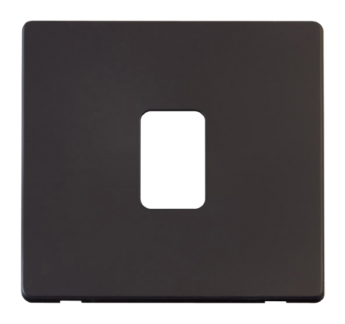 Scolmore SCP422BK - 20A DP Switch Cover Plate - Black Definity Scolmore - Sparks Warehouse