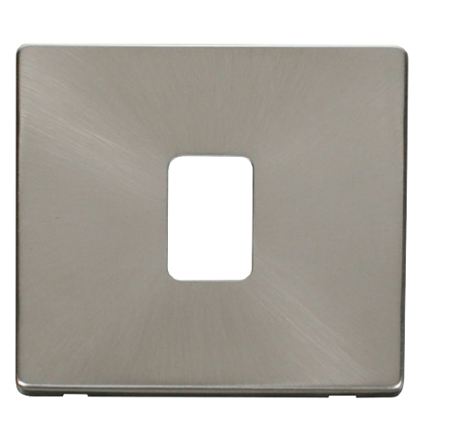 Scolmore SCP422BS - 20A DP Switch Cover Plate - Brushed Stainless Definity Scolmore - Sparks Warehouse