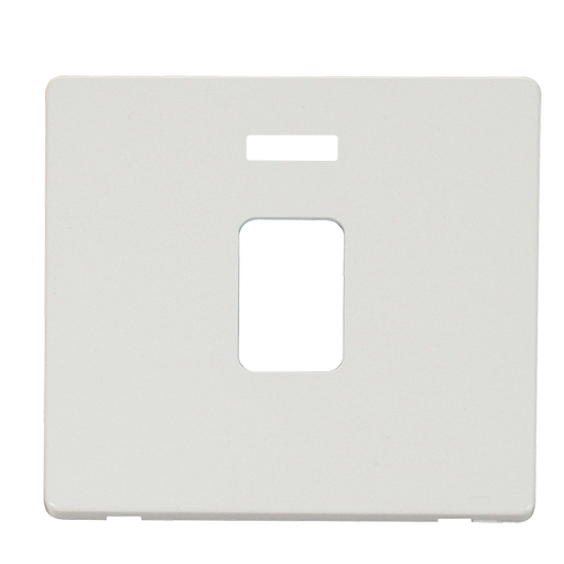Scolmore SCP422MW - 20A DP Switch Cover Plate - Metal White Definity Scolmore - Sparks Warehouse
