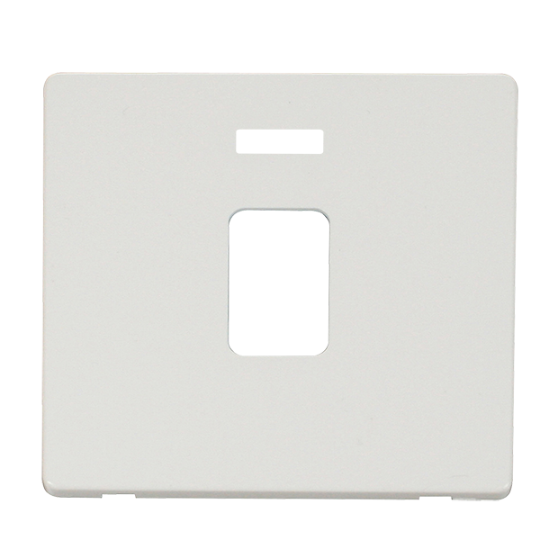Scolmore SCP422MW - 20A DP Switch Cover Plate - Metal White Definity Scolmore - Sparks Warehouse