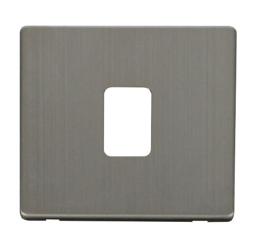 Scolmore SCP422SS - 20A DP Switch Cover Plate - Stainless Steel Definity Scolmore - Sparks Warehouse