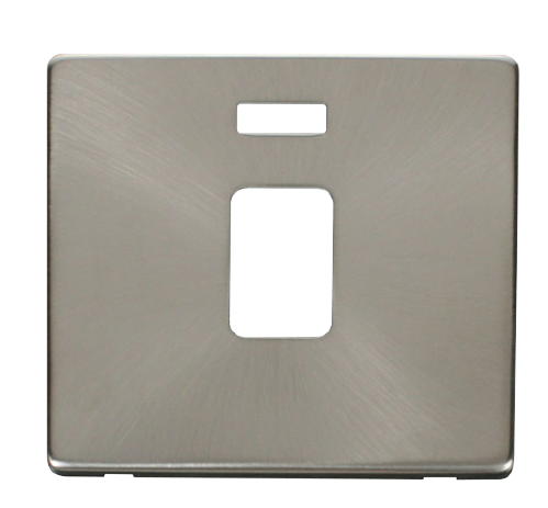 Scolmore SCP423BS - 20A DP Switch With Neon Cover Plate - Brushed Stainless Definity Scolmore - Sparks Warehouse