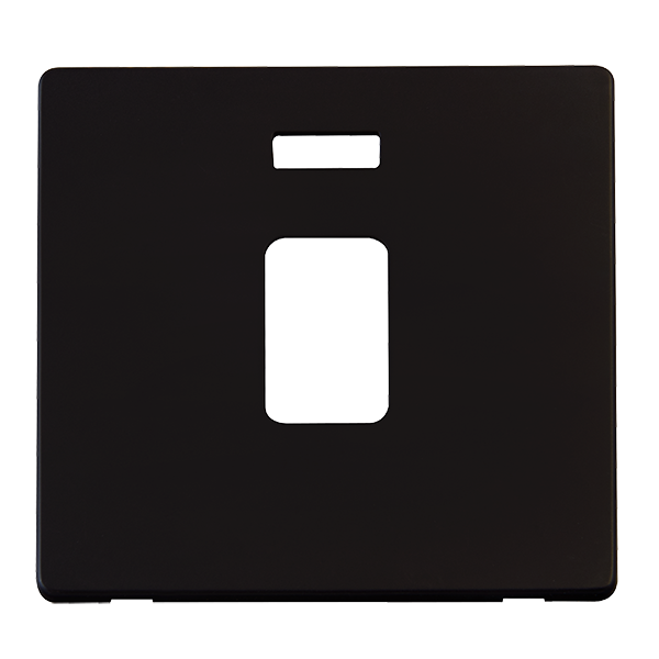 Scolmore SCP423MB - 20A DP Switch With Neon Cover Plate - Matt Black Definity Scolmore - Sparks Warehouse