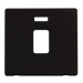 Scolmore SCP423MB - 20A DP Switch With Neon Cover Plate - Matt Black Definity Scolmore - Sparks Warehouse