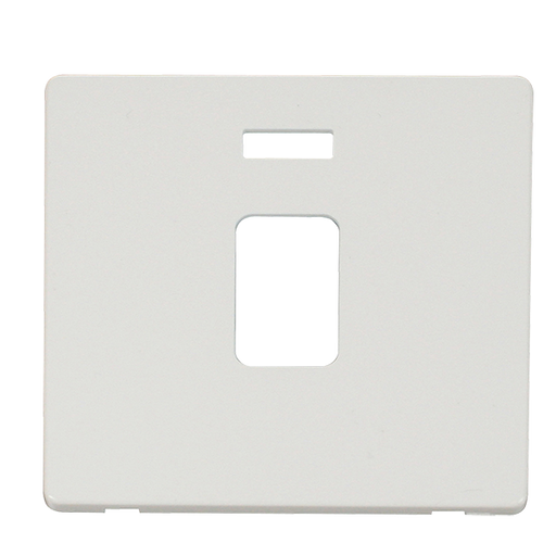 Scolmore SCP423MW - 20A DP Switch With Neon Cover Plate - Metal White Definity Scolmore - Sparks Warehouse