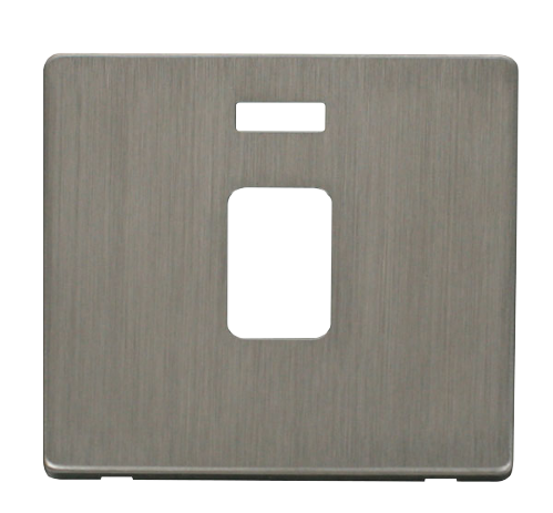 Scolmore SCP423SS - 20A DP Switch With Neon Cover Plate - Stainless Steel Definity Scolmore - Sparks Warehouse