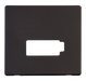 Scolmore SCP450BK - Connection Unit (Lockable) Cover Plate - Black Definity Scolmore - Sparks Warehouse