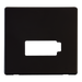 Scolmore SCP450MB - Connection Unit (Lockable) Cover Plate - Matt Black Definity Scolmore - Sparks Warehouse