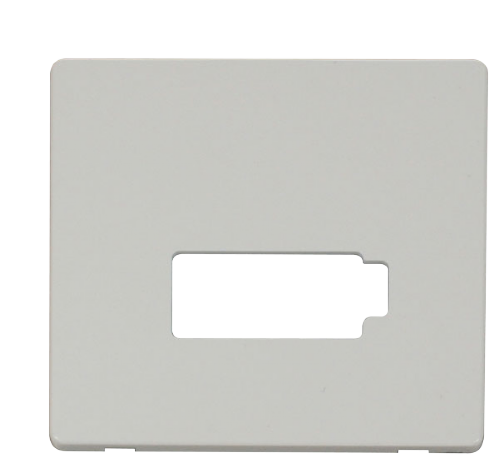 Scolmore SCP450PW - Connection Unit (Lockable) Cover Plate - White Definity Scolmore - Sparks Warehouse