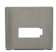 Scolmore SCP450SS - Connection Unit (Lockable) Cover Plate - Stainless Steel Definity Scolmore - Sparks Warehouse