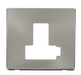 Scolmore SCP451BS - Switched Connection Unit (Lockable) Cover Plate - Brushed Stainless Definity Scolmore - Sparks Warehouse