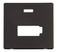 Scolmore SCP453BK - Connection Unit With Neon (Lockable) Cover Plate - Black Definity Scolmore - Sparks Warehouse