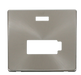 Scolmore SCP453BS - Connection Unit With Neon (Lockable) Cover Plate - Brushed Stainless Definity Scolmore - Sparks Warehouse
