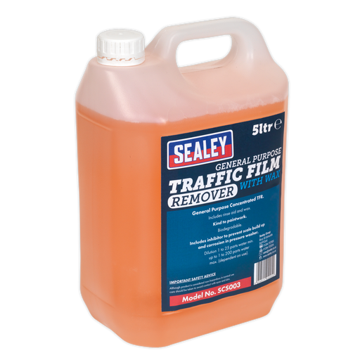 Sealey - SCS003 TFR Detergent with Wax Concentrated 5ltr Consumables Sealey - Sparks Warehouse