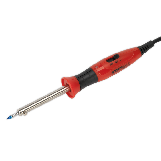 Sealey - SD1530 Professional Soldering Iron with Long Life Tip Dual Wattage 15/30W/230V Hand Tools Sealey - Sparks Warehouse