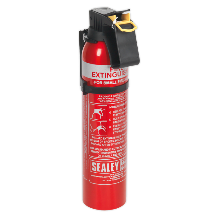 Sealey - SDPE009D Fire Extinguisher 0.95kg Dry Powder - Disposable Safety Products Sealey - Sparks Warehouse