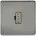 Knightsbridge SF6000BN Screwless 13A Fused Spur Unit - Black Nickel KB Knightsbridge - Sparks Warehouse