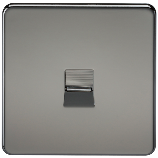 Knightsbridge SF7300BN Screwless Telephone Master Socket - Black Nickel KB Knightsbridge - Sparks Warehouse